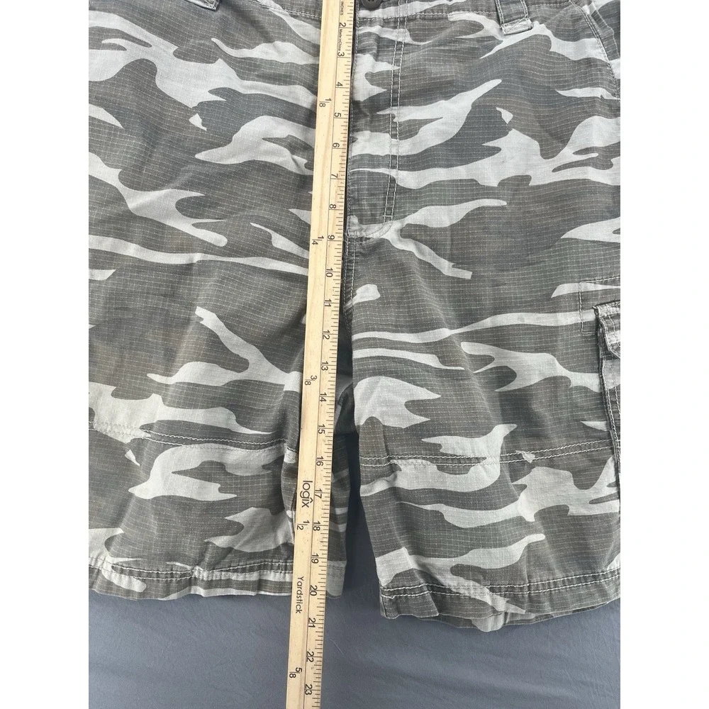 Cabela's Cargo Shorts Men 40 Camo Rip Stop Outdoors Hiking Workwear Pockets
